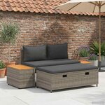 vidaXL Ensemble de canapés d'extérieur 4 -Seater 4 pc 55 x 30 x 39 cm
