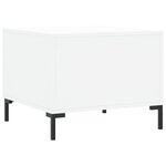 vidaXL Tables basses 2 Pièces blanc 50x50x40 cm bois d'ingénierie