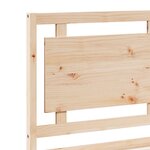 vidaXL Cadre de lit extra long sans matelas 180x220 cm bois massif