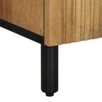 vidaXL Armoire salle de bain marron 38x33x160 cm bois massif manguier