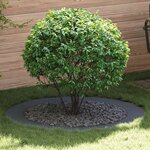 vidaXL Anneau Arboricole Plat 5 Pièces Anthracite Ø90/120 cm en Acier