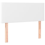 vidaXL Tête de lit à LED Blanc 90x5x78/88 cm Similicuir
