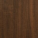 vidaXL Table de chevet chêne marron 34x35 5x70 cm bois d'ingénierie