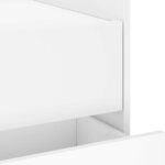 vidaXL Table de chevet blanc 45x50x50 cm bois d’ingénierie