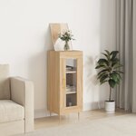 vidaXL Buffet Chêne sonoma 34 5x34x90 cm Bois d'ingénierie