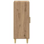 vidaXL Buffet chêne artisanal 34 5 x 34 x 90 cm Bois d'ingénierie