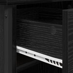 vidaXL Cabinet de chevet Chêne noir 40 x 42 x 50 cm Bois d'ingénierie