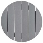 vidaXL Ensemble de bar de jardin 3 Pièces Gris clair HDPE