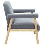 vidaXL Canapé à 2 places Tissu Gris clair