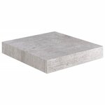 vidaXL Étagères murales flottantes 4 Pièces gris béton 23x23 5x3 8 cm MDF