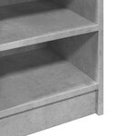 vidaXL Armoire d'évier gris béton 90x29x55 cm bois d'ingénierie