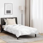 vidaXL Duvet d'été avec oreiller 2 Pièces Blanc 135 x 220 cm Microfibre