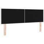 vidaXL Tête de lit LED avec bandes LED Gris clair 144 cm Velours