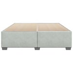 vidaXL Cadre de lit sans matelas gris clair 200x200 cm velours