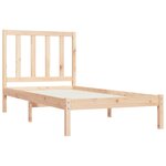 vidaXL Cadre de lit Bois de pin massif 90x200 cm