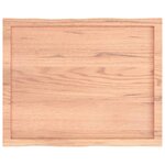 vidaXL Dessus de table bois massif traité bordure assortie
