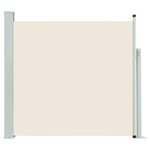 vidaXL Auvent latéral rétractable de patio 140x500 cm Crème