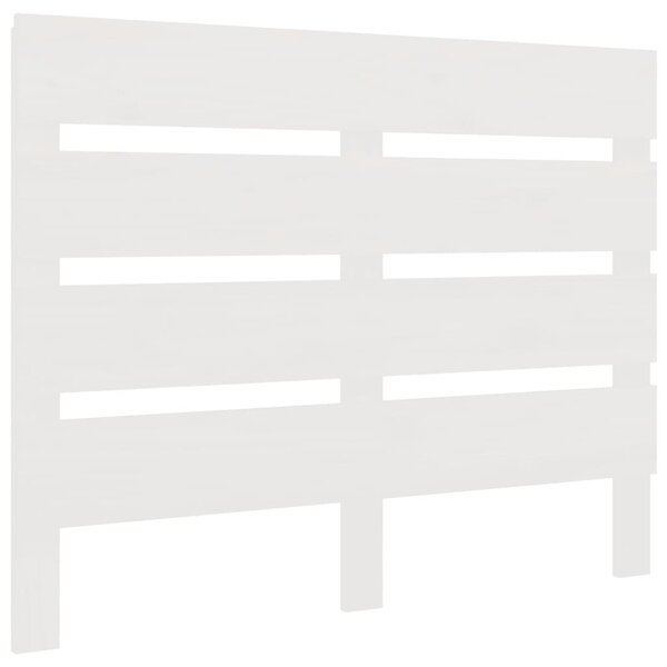vidaXL Tête de lit Blanc 90x3x80 cm Bois massif de pin