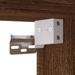 vidaXL Meuble TV mural Chêne marron 57x34 5x40 cm