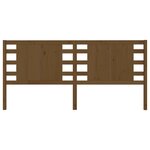 vidaXL Tête de lit Marron miel 186x4x100 cm Bois massif de pin