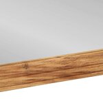 vidaXL Miroir de Salle de Bain avec miroir marron Bois d'acacia massif