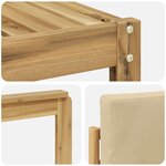 vidaXL Ensemble de canapés d'extérieur 9 pc Blanc et Beige Polyester