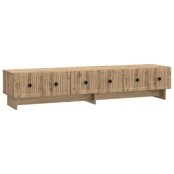 vidaXL Meuble TV 147 x 34 5 x 30 cm Chêne artisanal Bois d'ingénierie