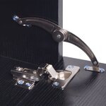 vidaXL 8 pièces de mobilier de salle de bain et lavabo Noir