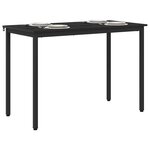 vidaXL Table de salle à manger / Table de repas MÉTAL