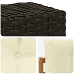vidaXL Sofa de milieu extérieur Bois d'Acacia Massif Naturel