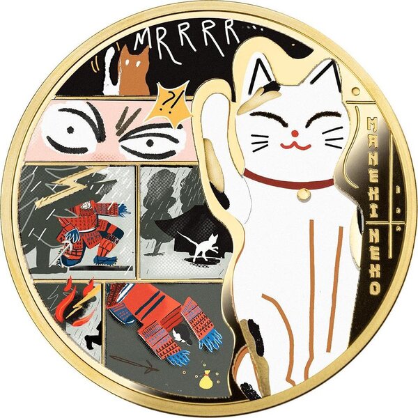 Monnaie MANEKI-NEKO 1 Oz Argent 2$ Niue 2026