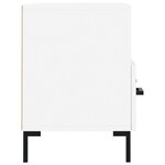 vidaXL Meuble TV Blanc 80x36x50 cm Bois d'ingénierie