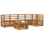 vidaXL Ensemble de canapé d'angle 6 Pièces Naturel Bois d'Acacia Massif