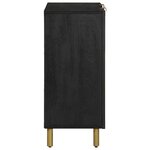 vidaXL Buffet noir 90x33x75 cm bois d'ingénierie