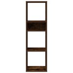 vidaXL Bibliothèque chêne fumé 34x31x112 cm bois d'ingénierie