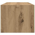 vidaXL Meuble TV chêne artisanal 80x31x25 5 cm bois d'ingénierie