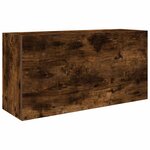 vidaXL Armoire murale de bain chêne fumé 80x25x40 cm bois d'ingénierie