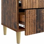 vidaXL Cabinet de chevet 2 Pièces Bois ancien 43 x 34 5 x 48 cm