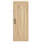 vidaXL Buffet haut Chêne sonoma 34 5x34x180 cm Bois d'ingénierie
