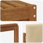 vidaXL Ensembles de canapés avec coussin 9 Pièces Naturel et Beige