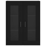 vidaXL Armoire murale noir 69 5x34x90 cm