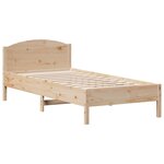 vidaXL Lit bibliothèque sans matelas 75x190 cm bois de pin massif