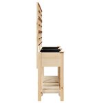 vidaXL Cache-pot de jardin avec étagère Beige 161 x 46 x 152.5 cm