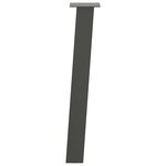 vidaXL Pieds de table console 4 pièces Anthracite 72 cm Acier