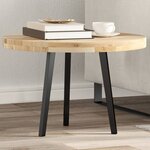 vidaXL Dessus de table rond Ø60x4 cm bois massif d'acacia