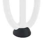 vidaXL Pieds en épingle à cheveux pour table basse 4 pièces Blanc 10 cm Acier massif