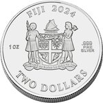 Pièce de monnaie en Argent 2 Dollars g 31.1 (1 oz) Millésime 2024 CHRISTMAS ANGEL