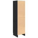 vidaXL Buffet en chêne noir Chêne noir MDF et placage en bois Moyen