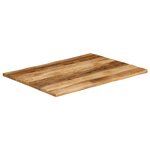 vidaXL Dessus de table bord vivant 110x80x3 8 cm bois de manguier brut
