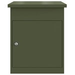 vidaXL Boîte de dépôt de colis Vert olive 47 5 x 38 x 59 cm Acier